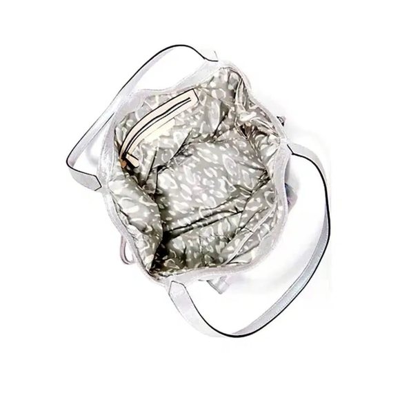 Aimee Kestenberg Leather Expandable Shopper Mystic Metallic Lovers Lane Bag - Picture 3 of 16